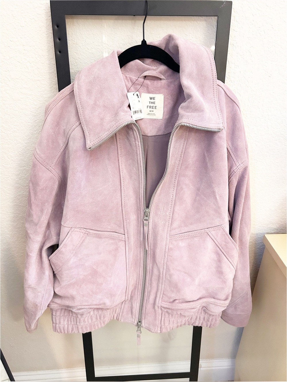 NWT Free People Desert Moon Suede Jacket Violet Mist - Picture 3 of 8